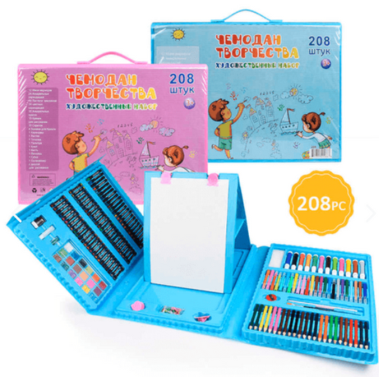 Kit de Arte  208 Piezas  para niños