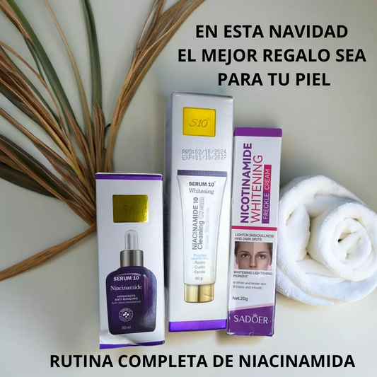 RUTINA DE SKINCARE COMPLETA (JABON, SERUM Y CREMA ACALRANTE)